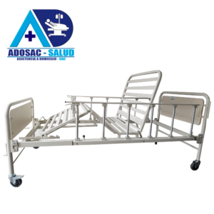 Cama Mecánica de 2 Manivelas Altura Fija Nacional
